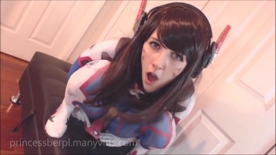 В одежде, Косплей, Овервотч, Игрушки, Домашнее, Мастурбация, D.va,